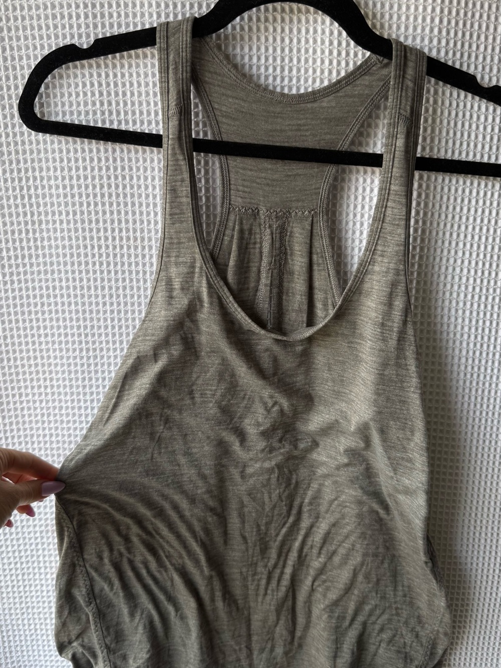 lululemon athletica Gray Racerback Tank